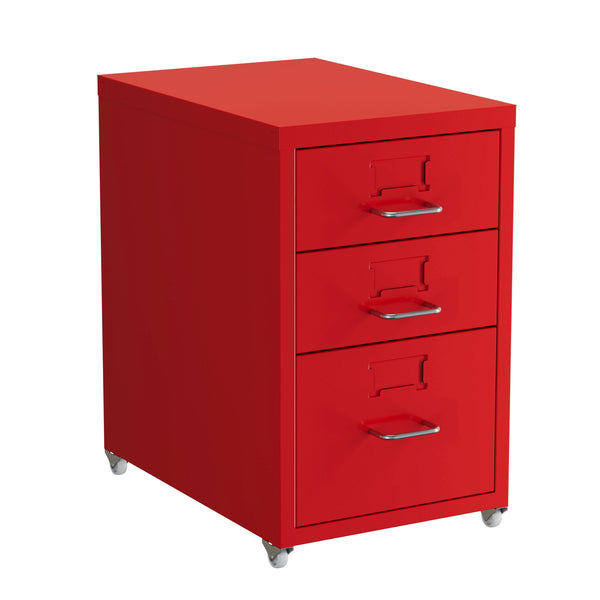 Korpus CUBIX 3 Schubladen rot