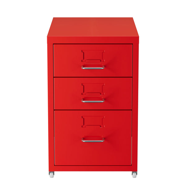 Korpus CUBIX 3 Schubladen rot