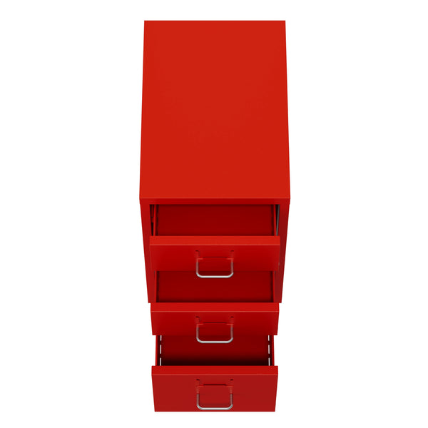 Korpus CUBIX 3 Schubladen rot