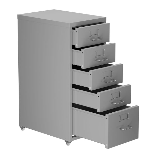 Korpus CUBIX 5 Schubladen grau