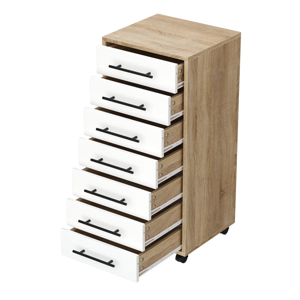 Korpus MARA 7 Schubladen braun/weiss