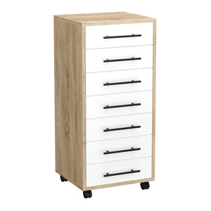 Korpus MARA 7 Schubladen braun/weiss