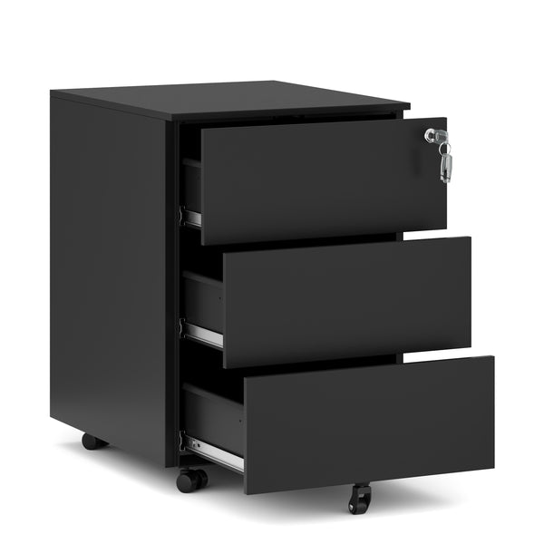 Korpus MULTI 3 Schubladen schwarz