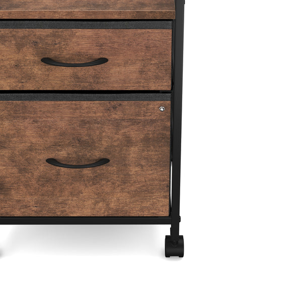 Korpus Vintage BONITA 40 x 68 x 40 cm 2 Stoffschubladen