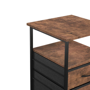 Korpus Vintage BONITA 40 x 68 x 40 cm 2 Stoffschubladen