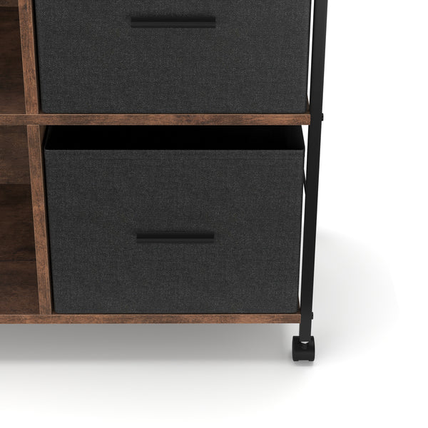 Korpus Vintage BONITA 74 x 69 x 38 cm 2 Stoffschubladen