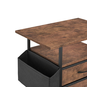 Korpus Vintage BONITA 58 x 65 x 38 cm 2 Stoffschubladen