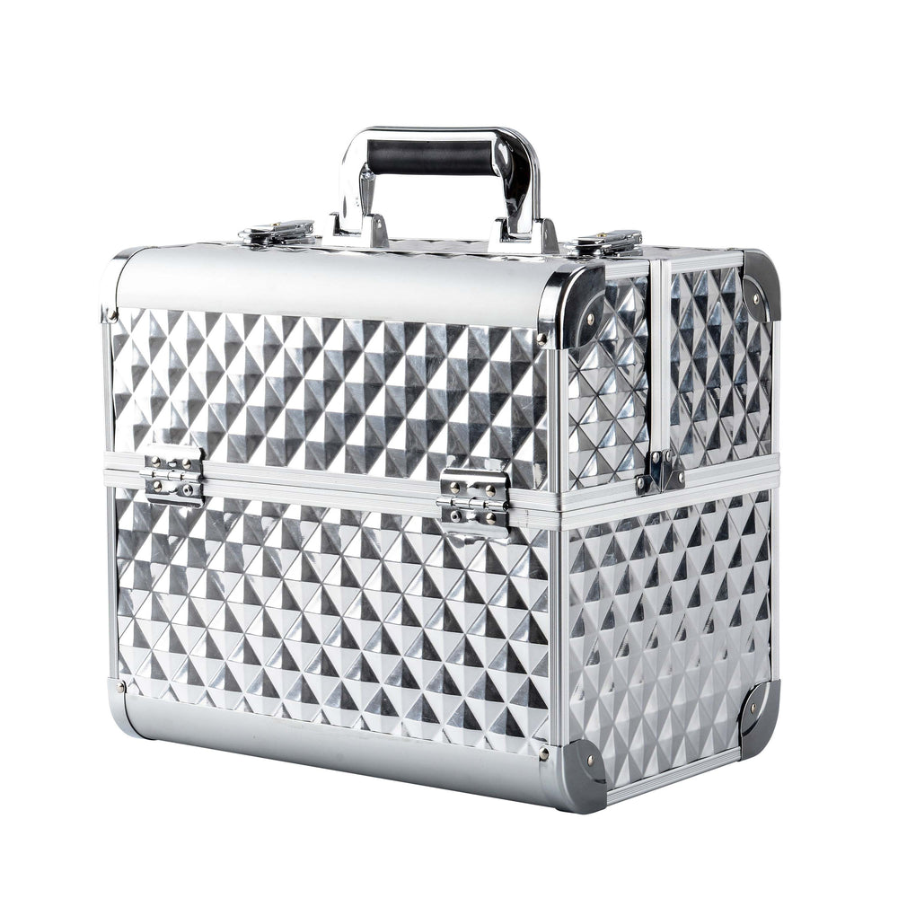 GORGEOUS silver cosmetic case