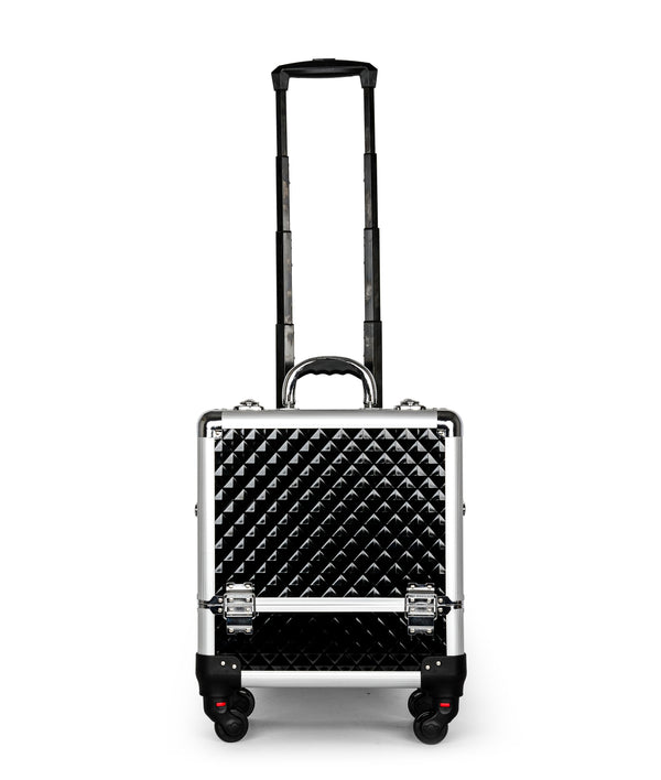 Kosmetikkoffer Aluminium-Trolley,  schwarz
