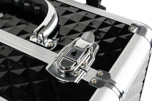 Kosmetikkoffer Aluminium-Trolley,  schwarz