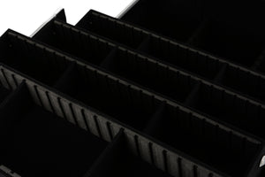 Kosmetikkoffer Aluminium-Trolley,  schwarz