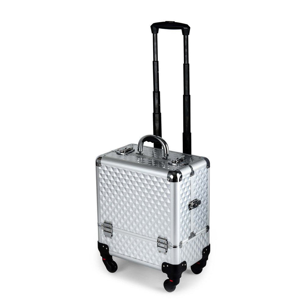 Cosmetic case trolley BEAUTY silver