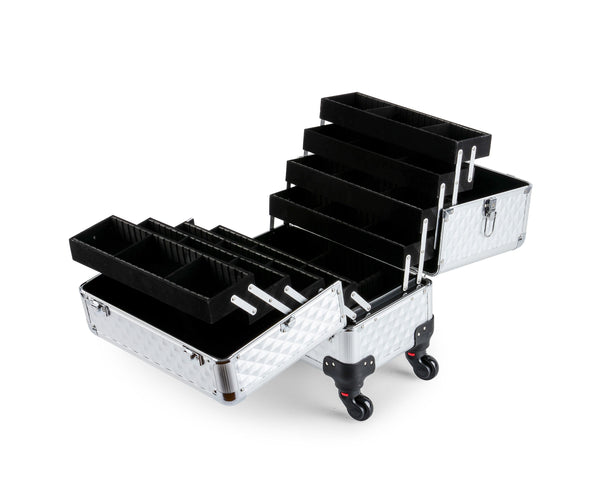 Kosmetikkoffer Trolley BEAUTY silber