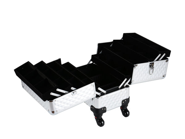 Kosmetikkoffer Trolley BEAUTY silber