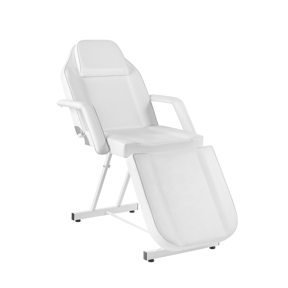 White leather cosmetic bed