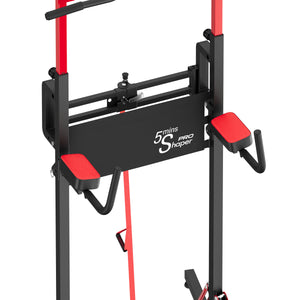Kraftstation Power Tower klappbar 223 cm schwarz/rot