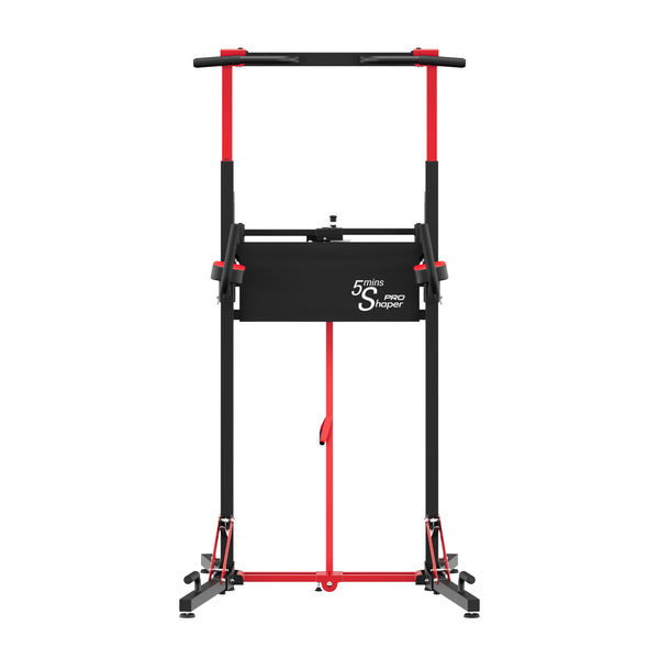 Kraftstation Power Tower klappbar 223 cm schwarz/rot