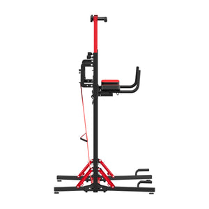 Kraftstation Power Tower klappbar 223 cm schwarz/rot