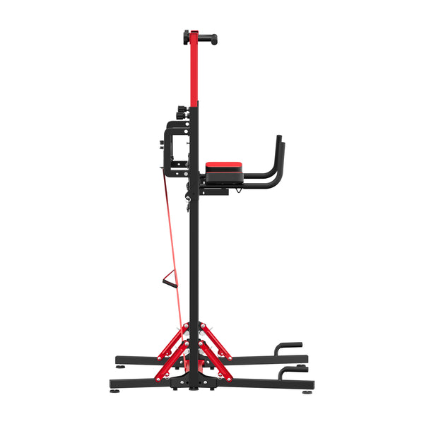 Kraftstation Power Tower klappbar 223 cm schwarz/rot