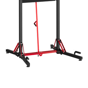 Kraftstation Power Tower klappbar 223 cm schwarz/rot