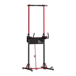 Kraftstation Power Tower klappbar 223 cm schwarz/rot