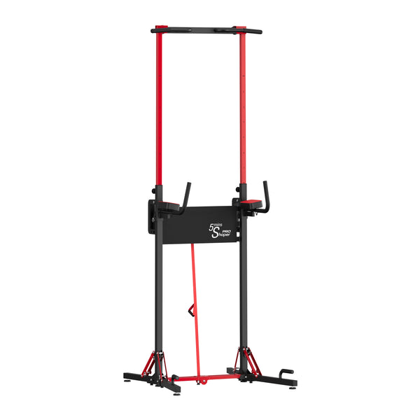Kraftstation Power Tower klappbar 223 cm schwarz/rot