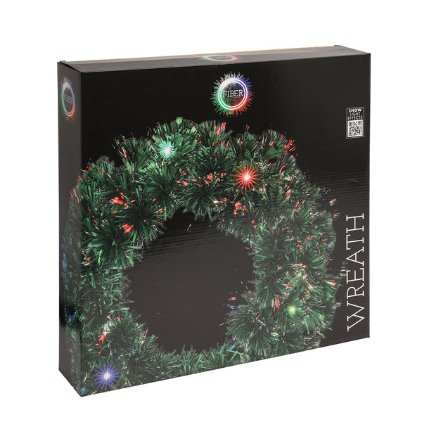 LED Adventskranz 50 cm grün
