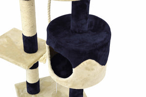 Katzenkratzbaum, blau (112 cm)