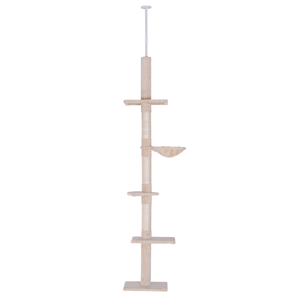 Kratzbaum Deckenhoch höhenverstellbar 40x34x230-260cm