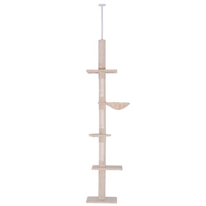 Kratzbaum Deckenhoch höhenverstellbar 40x34x230-260cm