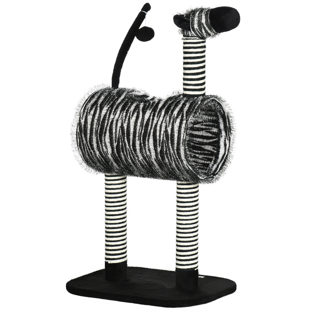 Arbre à chat, arbre à grimper, zèbre, 93 cm