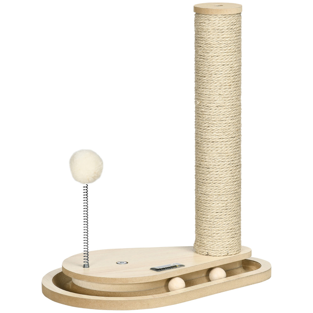 Arbre à chat de 40 cm avec boule en bois