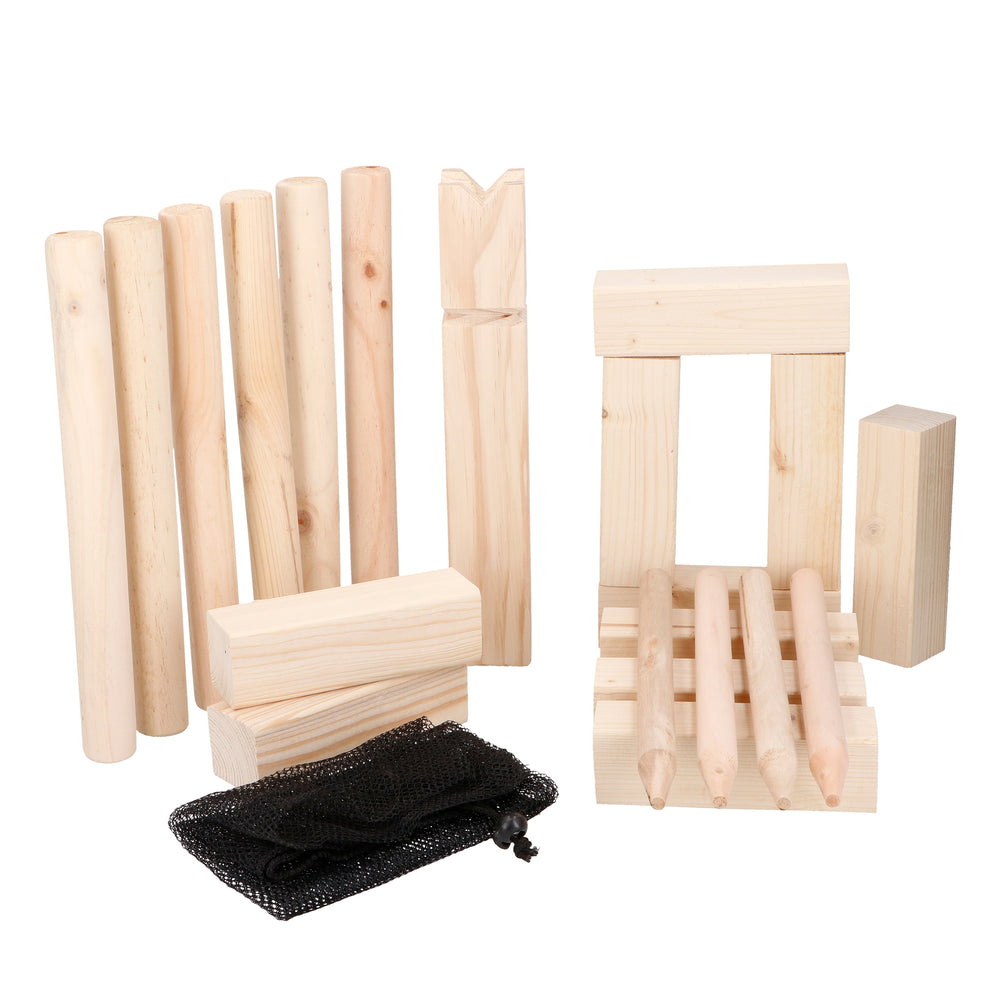 Gioco di lancio del Kubb, 21 pezzi