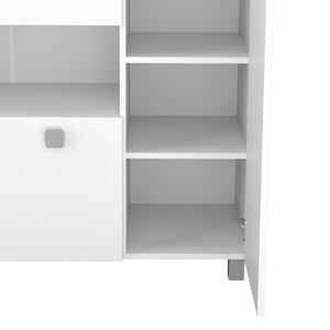 Küchenbuffet Kommode 100 x 132 cm weiss