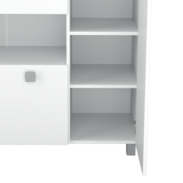 Küchenbuffet Kommode 100 x 132 cm weiss