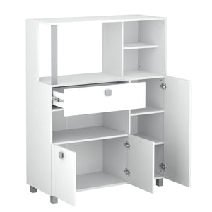 Küchenbuffet Kommode 100 x 132 cm weiss