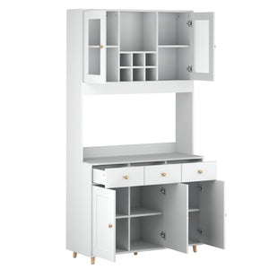 Küchenbuffet 100 x 181 cm weiss