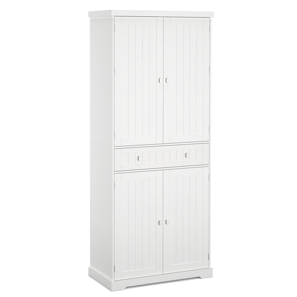 Küchenbuffet Hochschrank 76 x 182 cm weiss
