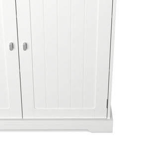 Küchenbuffet Hochschrank 76 x 182 cm weiss
