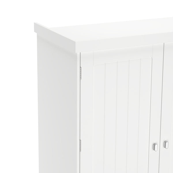 Küchenbuffet Hochschrank 76 x 182 cm weiss