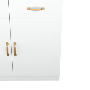 Küchenbuffet Hochschrank 80 x 180 cm weiss