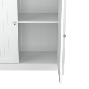 Küchenbuffet Hochschrank 84 x 190 cm weiss