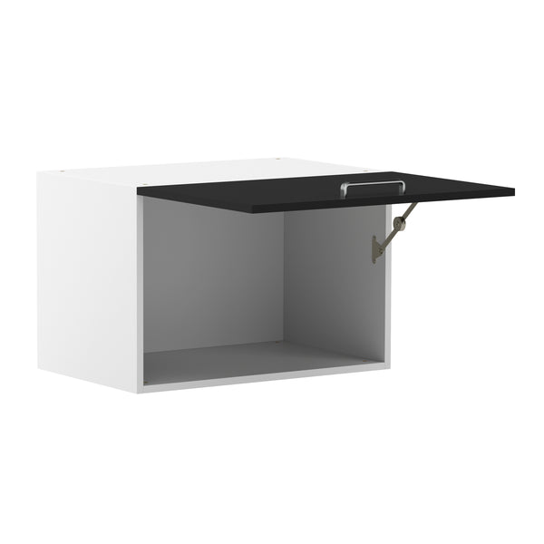 Küchenzeile NADINE 240 x 60 x 85 cm schwarz/weiss