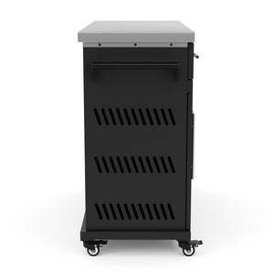 Grill Kücheninsel auf Rollen ISLY 123 x 49 x 94 cm schwarz/silber