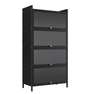 Küchenregal Metall 70 x 142 cm schwarz