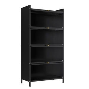 Küchenregal Metall 70 x 142 cm schwarz