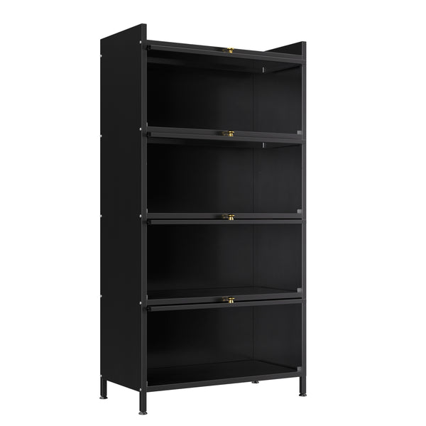 Küchenregal Metall 70 x 142 cm schwarz