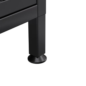 Küchenregal Metall 70 x 142 cm schwarz