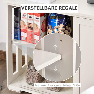 Küchenschrank Sideboard mit Schiebetüren Kommode