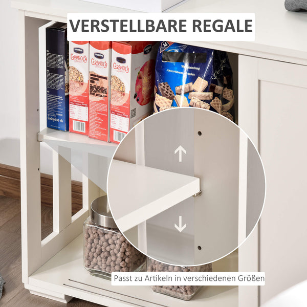 Küchenschrank Sideboard mit Schiebetüren Kommode